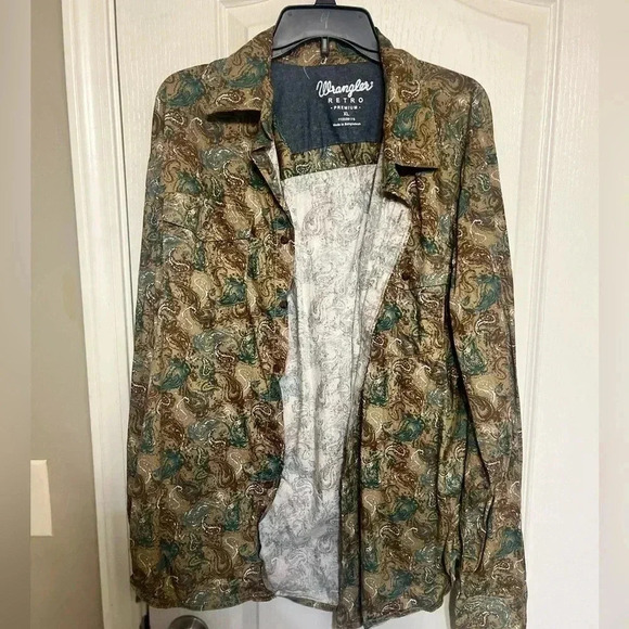 Mosaic Long Sleeve Button Down - Picture 1 of 7